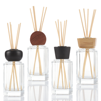 Bouteilles en verre de diffusion et de parfum personnalisables, vente en gros avec boîtes et bâtons de diffuseur