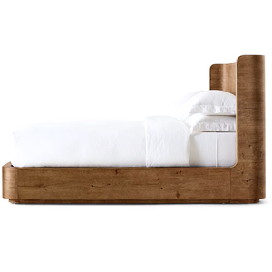 Muebles de Interior de Diseño Moderno, Cama de Madera Maciza para Dormitorio, Cama de Madera Maciza Minimalista para Hotel, Camas King Size con Ruedas - Product Image 3