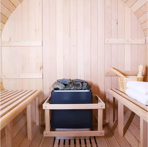 Maison préfabriquée moderne en bois avec combinaison de douches et de saunas à vapeur Sauna d'extérieur pour la maison Hut Room with a Heating <span class=keywords><strong>Steam</strong></span> Generator - Product Image 5