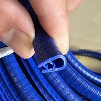 Protection de bord de porte de voiture en PVC écologique souple + tôles d'acier, moulure en U, étanche, résistante aux UV, coupe-vent