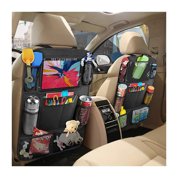 เบาะรองนั่งในรถแบบซักได้กระเป๋าเก็บของ2แพ็ก