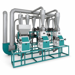 Unité complète de mouture de <span class=keywords><strong>farine</strong></span> en trois sections avec système pneumatique, <span class=keywords><strong>farine</strong></span> pure en une seule passe - Product Image 2