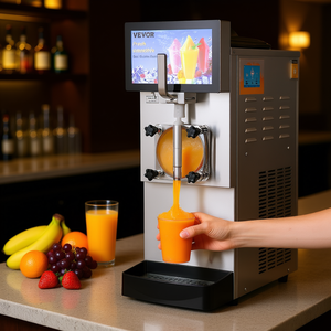 Machine à slush Vevor commerciale 8L, un seul bac, 1050W, en acier inoxydable, pour margaritas et smoothies - Product Image 2