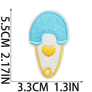 Nouveau fer sur cadeau brodé ours petits pieds arc-en-ciel étoile landau couronne bébé patchs pour garçon fille vêtements - Product Image 5