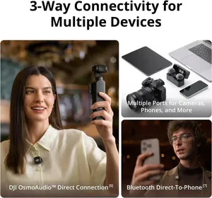 <span class=keywords><strong>D</strong></span> J I Mic 3 Microfono Wireless Mini Avanzato, Uscita a Quattro Canali, Doppia Banda Anti-Interferenza, Trasmissione Audio Senza Perdite - Product Image 2