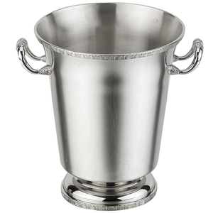 Seau à boissons en argent plaqué avec couvercle et poignée pivotante pour hôtel, bar, seau à glace - Product Image 4