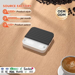Baterías USB LED blancas de alta precisión 2000G 0,1G Grano de café Pesaje Pequeña báscula de café digital electrónica con temporizador - Product Image 1