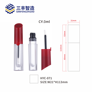Empty Unique Plastic <b>Lip</b> <b>Gloss</b> Tubes Custom Clear Scrub Cosmetic <b>Lip</b> <b>Gloss</b> Packaging - Product Image 1