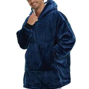 Bata de dormir de franela de doble cara para hombre y mujer, a prueba de frío, tipo jersey, cálida y a prueba de frío para exteriores, pijama de moda - Product Image 6