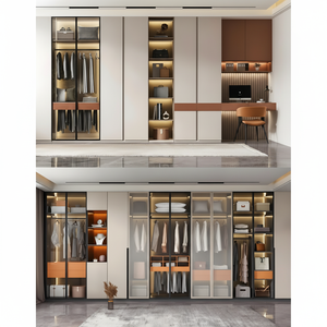 Ensemble de meubles modernes pour chambre à coucher Armoire en bois Designs Pictures Armoire à portes coulissantes - Product Image 1