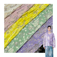 Velours lourd brodé de perles, 100% soie, velours métallique, tissu burnout, robe, manteau, jupe, tissu de créateur