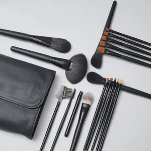 Juego de 18 Brochas de <span class=keywords><strong>Maquillaje</strong></span> Profesionales de Pelo Natural de Animales, Marca Privada, Logotipo Personalizado, Venta al Por Mayor, Nuevo - Product Image 1