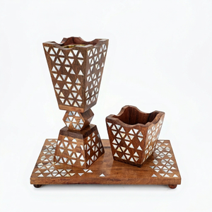 Ensemble de brûleurs d'encens Bakhoor en nacre faits à la main de luxe, utilisation religieuse, durable, léger, bois de santal, anti-odeur, aromathérapie - Product Image 1