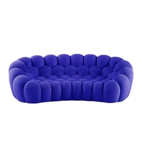 Canapé Bulle Incurvé Roche Bobois de Designer Italien, Moderne, Confortable et Belle Qualité Supérieure