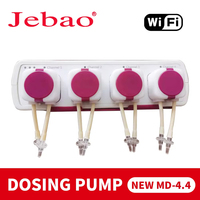 Pompe de dosage automatique Jebao Smart Doser MD-4.4 Bluetooth/Contrôle Manuel pour Aquarium Moderne, Boîtier en Plastique, Récif Corallien, Élevage de Poissons