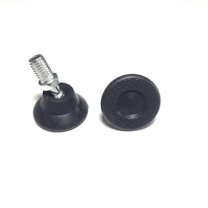 Pieds de meubles réglables en plastique noir avec vis pour support d'étagère de chaise J666 - Product Image 2
