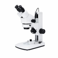 Stereo Zoom Biological Microscope Manual Focus Digital Camera Laboratory