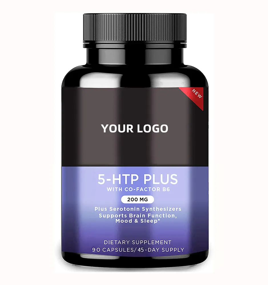 Sleep Support 5-HTP capsules Calming Supplement L Tryptophan capsules for Mood Changing Adult Relax Stress