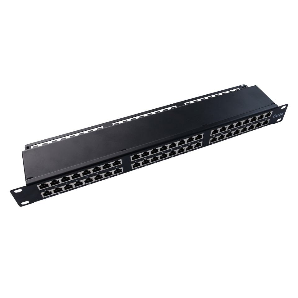 Patch Panel Types Racking 48 Port Cat5e FTP Shielded RJ45 Smart Patch Panel 2U 19