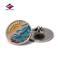 Broche métallique Longzhiyu pour événements professionnels, 20 ans d'expérience, commande en gros personnalisée, épingles de revers avec logo sur mesure, épingles en émail souple, souvenirs