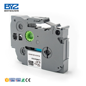 Ruban adhésif TZe 12 mm compatible avec les étiquettes <span class=keywords><strong>Brother</strong></span> TZc231 TZc 231 TZe231 TZe 231 Noir sur blanc - Product Image 3