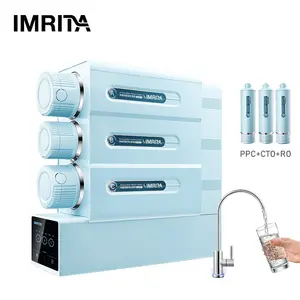 Imrita pemurni air GPD 800 rumah tangga sistem Filter air RO Filter air 3 tahap sistem Osmosis terbalik untuk sehat