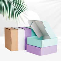 Logo Großhandel Luxuriöse Verpackung Bedruckter Schuh-Versandkarton Rosa Kleine Wellpapp-Kleidungs-Versandboxen