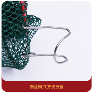 Foldable Spring Shrimp Trap Dark Green Plastic Fishing Net For Freshwater Shrimp Lobster Eel Loach Trap - Product Image 3