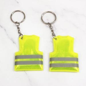Llavero de Vinilo Reflectante Fluorescente Amarillo, Forma Rectangular, Equipo de Protección Personal (EPP), Material Imprimible - Product Image 4
