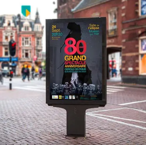 LED Durable al aire libre independiente rectángulo publicidad caja de luz impermeable doble cara signos con sistema o estático - Product Image 2