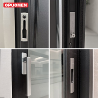 Pintu Geser Patio Modern Bersertifikasi As2047 Australia NFRC, Kaca Tempered Ganda, Pintu Geser Aluminium Eksterior