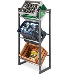 Organizador de cajas de bebidas con diseño de triple Pila, estante de supermercado independiente duradero, almacenamiento de almacén, embalaje de pedidos por correo de China - Product Image 1