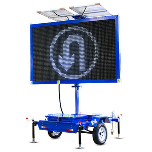 Señal de Tráfico LED Solar de Una Sola Cara con Panel Solar para Advertencia de Seguridad Vial - Product Image 5