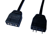 Cable de Extensión ARGB Direccionable de 5V y 3 Pines, Cable Macho a Hembra 1 a 1 para Conexión de Iluminación RGB en Placas Base de PC