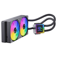 SNOWMAN KS240 ARGB Refroidisseur liquide tout-en-un pour CPU avec écran, pompe miroir haute performance, moteur robuste, grande surface de dissipation thermique en plastique