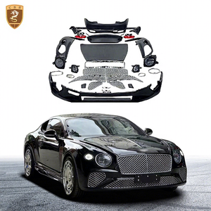 Para <span class=keywords><strong>Bentley</strong></span> <span class=keywords><strong>Continental</strong></span> <span class=keywords><strong>GT</strong></span> 2004-2018 modelos antiguos Facelift <span class=keywords><strong>2022</strong></span> parrilla delantera guardabarros laterales Led faro luces traseras parachoques cuerpo Kit - Product Image 1