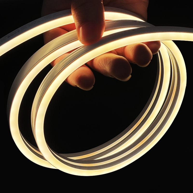 Lfi0612 Customizable 24v Dc Silicone White Led Neon Lights Flexible Strip Light for Indoor Homes Kitchens Wardrobes Decorative