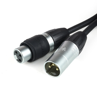 Lot de 3 câbles de signal de contrôle DMX512 étanches de 3 mètres, 3 broches 3*0,3 mm² XLR, pour projecteurs de scène à tête mobile