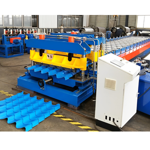 Turquie populaire PPGI GI <span class=keywords><strong>Q</strong></span> étape tuile presse toit formant l'équipement tuile vitrée tôle rouleau formant la Machine - Product Image 4