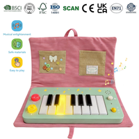Nouveauté : Clavier en bois au design original avec sac de transport, effets sonores intégrés et lumières LED, norme européenne, pour l'apprentissage musical