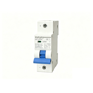 Disjoncteur miniature blanc <span class=keywords><strong>FUKA</strong></span> FK80-125DC DC 6kA, disjoncteur électronique basse tension, montage sur rail DIN, PA66+Cuivre - Product Image 2
