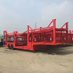 80 Ton Capacity <b>Car</b> Carrier Semi <b>Trailer</b>, 12m Length 3 Axles Low Loader, Factory Price Heavy Duty Auto Transporter - Product Image 6
