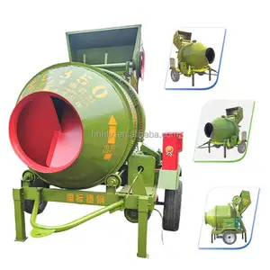 JZC350l 1 Bag 2 Bagger 3 Bag Cement Concrete Mixer Electric Portable 350 Liter Drum Concrete Mixers Auto Concrete Mixing Machine