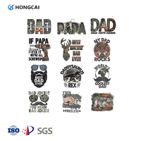 Hongcai DTF transferts en gros PET autocollants de transfert de chaleur personnalisables vinyle DTF imprime pour vêtements Logo personnalisé/conception