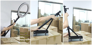 Wall Mount Boom ARM với tam giác cơ sở 51inch có thể điều chỉnh máy ảnh núi cho nhiếp ảnh studio Video Strobe Flash Vòng ánh sáng - Product Image 5