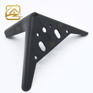 Pieds de support métalliques en fer pour meubles, fauteuils, canapés, avec plaque de base, de 12 cm et 15 cm de hauteur, et pieds de canapé en fil métallique - Product Image 3