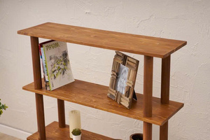 High Quality Solid <b>Pine</b> Wood Bookshelf Mid Century Modern, 4-Tier Bookcase Eco-Friendly & Durable Feature Wholesale - Product Image 6