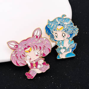 Broches mignonnes de filles d'anime japonaises pour sac à dos, broche pour vêtements, épingle en émail - Product Image 5