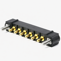 Conector de Alimentación Rectangular M80 de Suministro de Fábrica, Tipo de Bloqueo por Tornillo, Conector Macho para Montaje en PCB