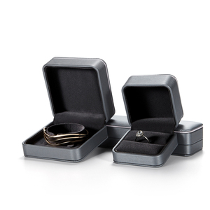 pendant packaging box leather pu leather ring box
